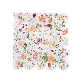 Servietter 'Peach Rose' 33 x 33 cm. / 12 stk.