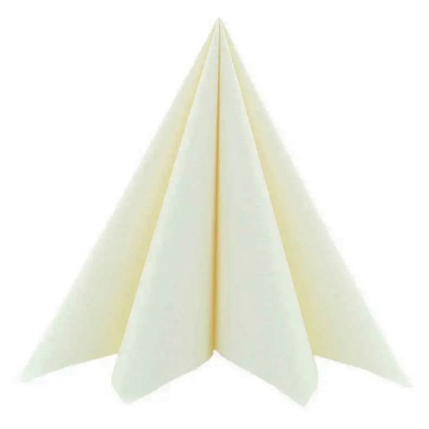 Luksus Servietter R�hvid/ 25 Stk. 