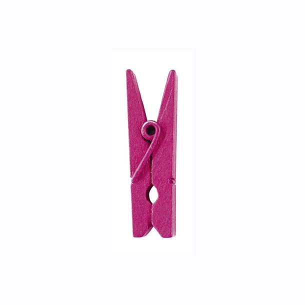 Mini Klemmer - 24 stk. / Fuchsia
