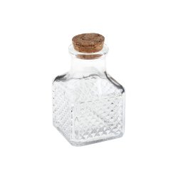 Vintage Glasflaske m/ Korkprop