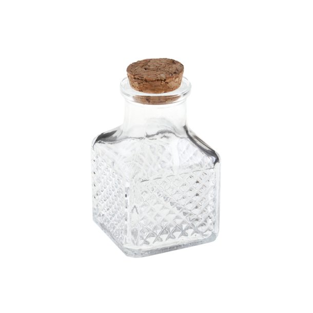 Vintage Glasflaske m/ Korkprop