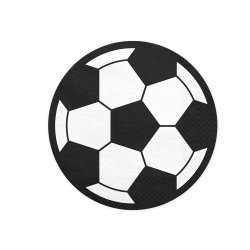 Servietter Runde Fodbold / 20 Stk. 