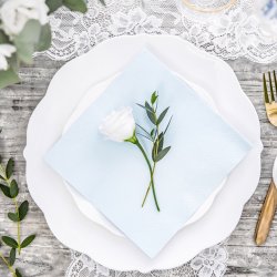 Servietter Lysebl 33 x 33 Cm./20 Stk.