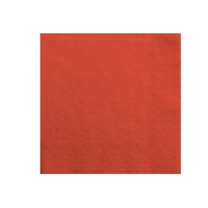 Servietter Rd 33 x 33 Cm/ 20 Stk. 