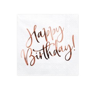 Servietter Rosegold 