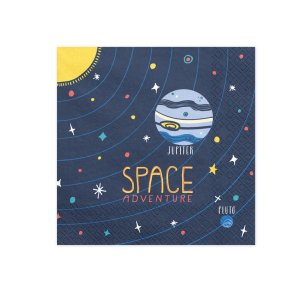 Servietter Space 33x33 Cm./20 Stk.