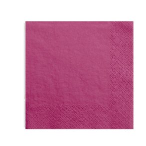 Servietter Fuchsia 33 x 33 Cm/ 20 Stk.