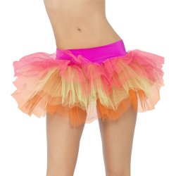 Tylskrt Multifarvet Neon / Onesize