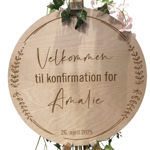 Velkomstskilt Birketr/ 48 Cm.