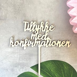 Kagetopper 'Tillykke Med Konfirmationen'/Birketr