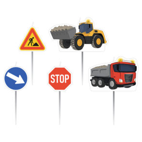 Byggeplads Kagelys/ 5 Stk