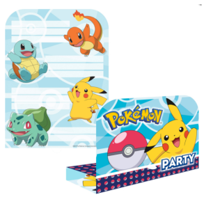 Pokemon Indbydelser/ 8 Stk. 