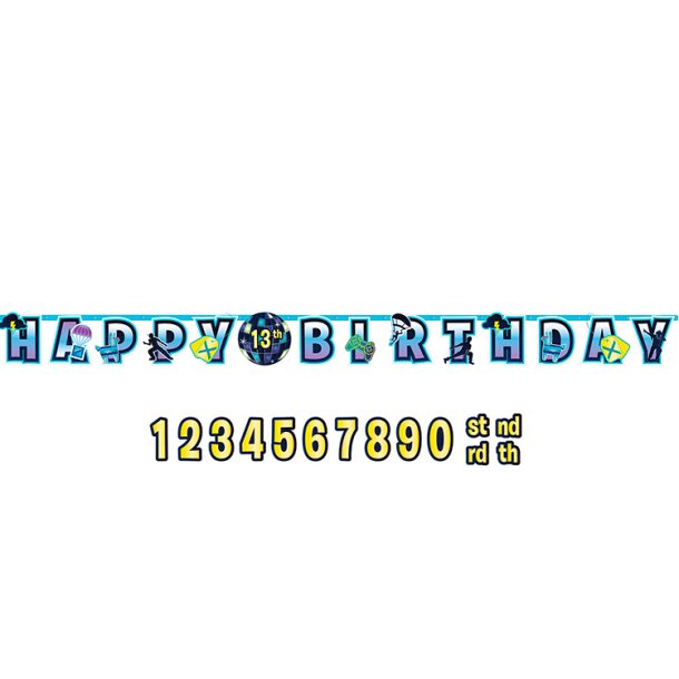 Fortnite HAPPY BIRTHDAY banner