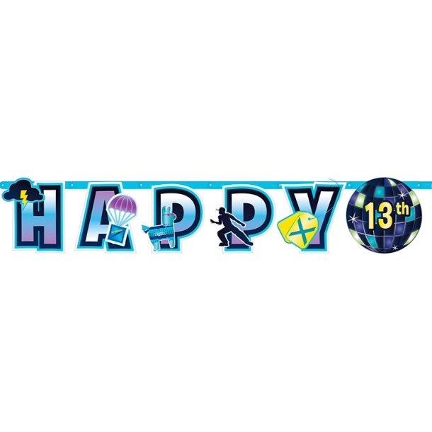 Fortnite HAPPY BIRTHDAY banner