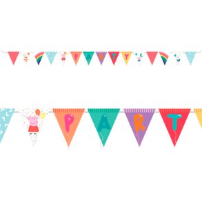 Vimpelbanner Hvid /  Gurli Gris 