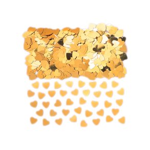 Hjerte Konfetti Folie Metallic 14 gr. / Guld