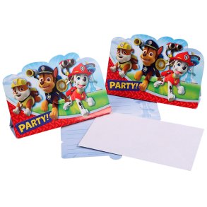Paw Patrol Indbydelser/ 8 stk. 