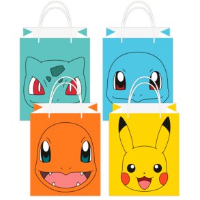 Pokemon Papir Poser / 8 stk.