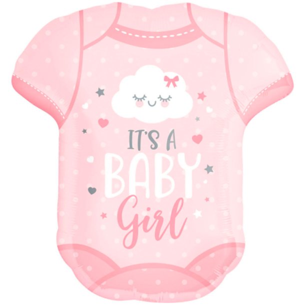 "Its a Baby Girl" Body SuperShape Folieballon 60 cm.
