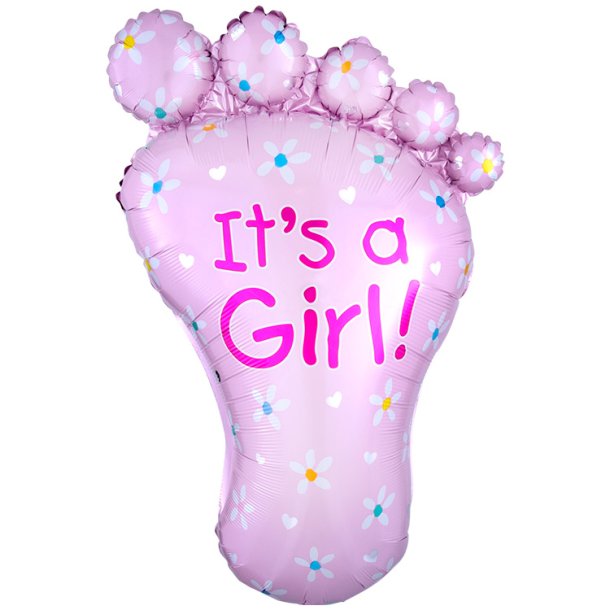 "Its a Girl" Babyfod Supershape Folieballon 58 x 82 cm.