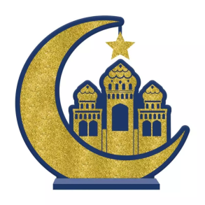 Eid Mubarak Borddekoration Halvmne