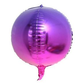 4D Gradueret Lilla Folieballon 55 cm.