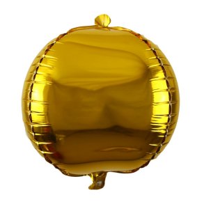 4D Guld Folieballon 55 cm.