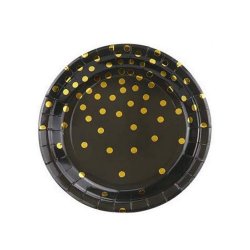 Engangsservice/Storkb 16 pers. Sort/Guld