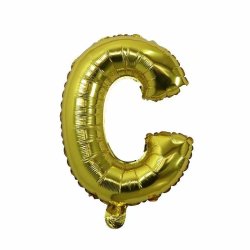 Foliebogstaver A-Z 102 cm./ Guld