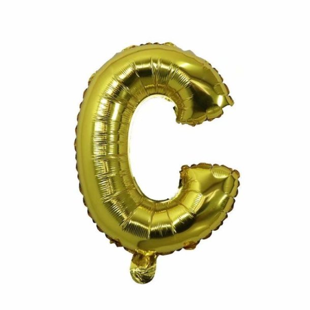 Foliebogstaver A-Z 102 cm./ Guld