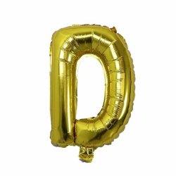 Foliebogstaver A-Z 102 cm./ Guld