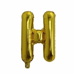 Foliebogstaver A-Z 102 cm./ Guld