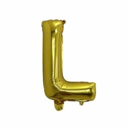 Foliebogstaver A-Z 102 cm./ Guld