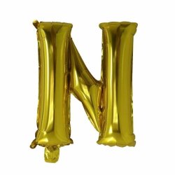 Foliebogstaver A-Z 102 cm./ Guld