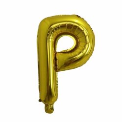 Foliebogstaver A-Z 102 cm./ Guld