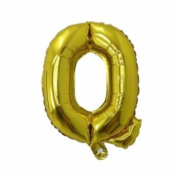 Foliebogstaver A-Z 102 cm./ Guld