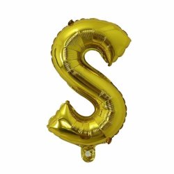 Foliebogstaver A-Z 102 cm./ Guld