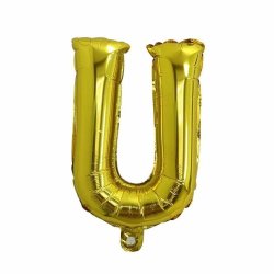 Foliebogstaver A-Z 102 cm./ Guld