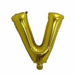 Foliebogstaver A-Z 102 cm./ Guld