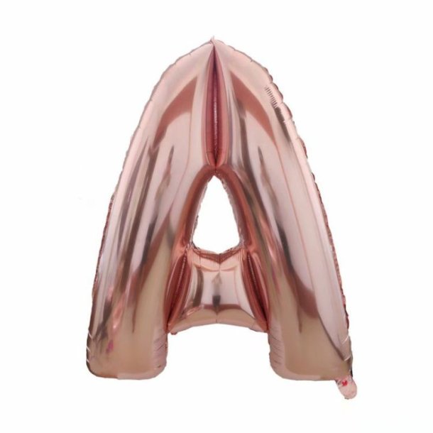 Foliebogstaver A-Z 102 cm./ Rosegold