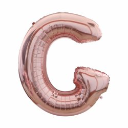 Foliebogstaver A-Z 102 cm./ Rosegold