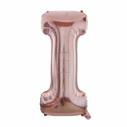 Foliebogstaver A-Z 102 cm./ Rosegold