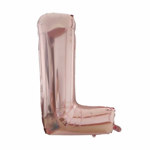 Foliebogstaver A-Z 102 cm./ Rosegold