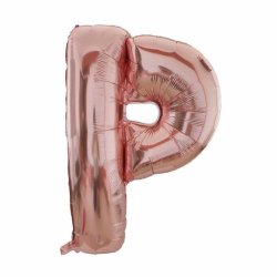 Foliebogstaver A-Z 102 cm./ Rosegold