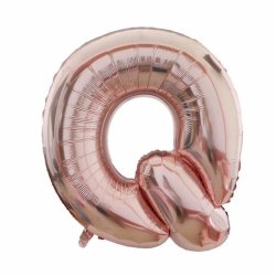 Foliebogstaver A-Z 102 cm./ Rosegold