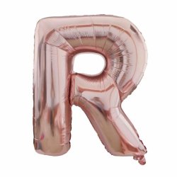 Foliebogstaver A-Z 102 cm./ Rosegold