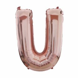 Foliebogstaver A-Z 102 cm./ Rosegold