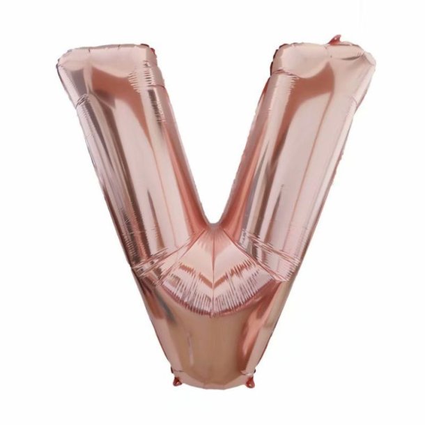 Foliebogstaver A-Z 102 cm./ Rosegold