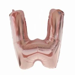 Foliebogstaver A-Z 102 cm./ Rosegold