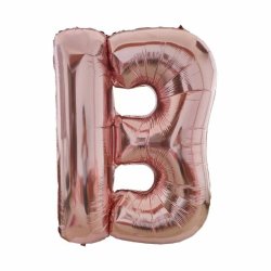 Foliebogstaver A-Z 102 cm./ Rosegold